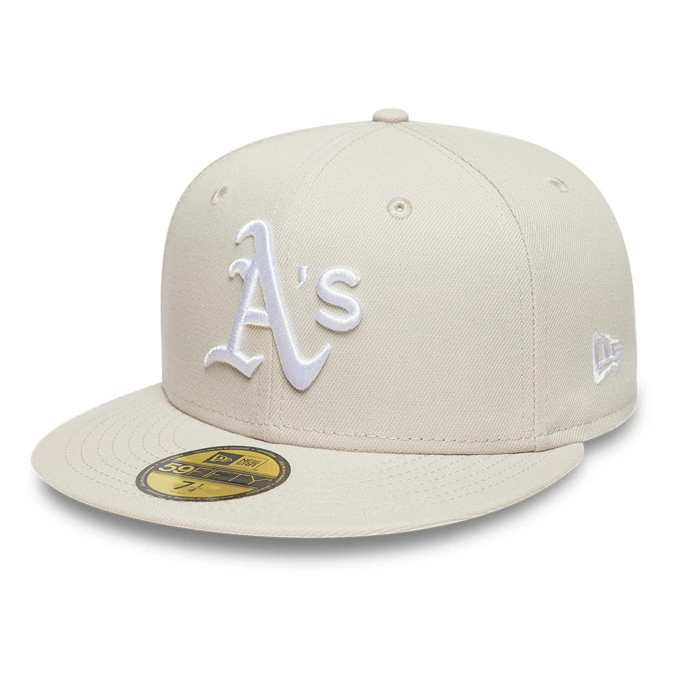 Athletics MLB Beige 59FIFTY Fitted Cap-Benirox