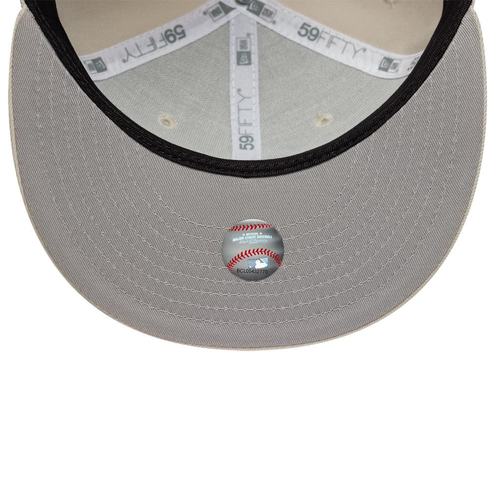 Athletics MLB Beige 59FIFTY Fitted Cap-Benirox