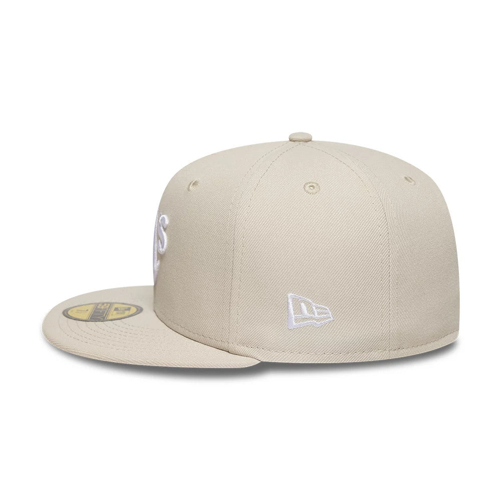 Athletics MLB Beige 59FIFTY Fitted Cap-Benirox