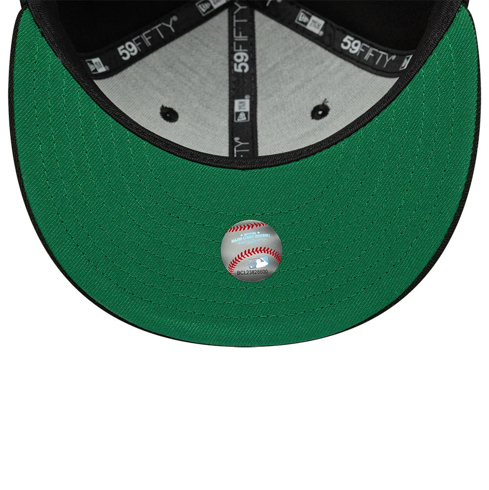 Atlanta Braves MLB Black 59FIFTY Fitted Cap-Benirox