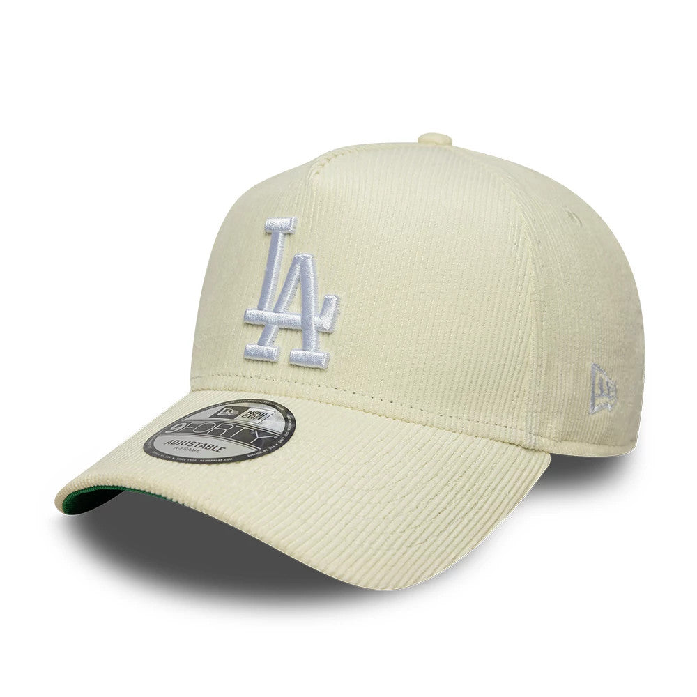 LA Dodgers MLB Cord Cream 9FORTY A-Frame Adjustable Cap-Benirox