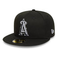 LA Angels MLB Black 59FIFTY Fitted Cap-Benirox