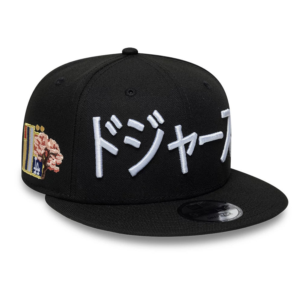 LA Dodgers MLB Kanji Black 9FIFTY Snapback Adjustable Cap-Benirox