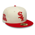 Chicago White Sox MLB Chrome Scarlet Cream 59FIFTY Fitted Cap-Benirox